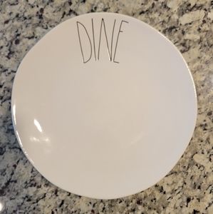Rae Dunn "Dine" ceramic plate